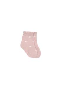 Internet only: Mirabel Sock - Petite Heart Rose Smoke