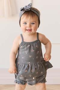 Organic Cotton Meadow Singlet - Simone Lava