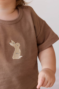 Pima Cotton Hunter Tee - Elk Garden Bunny