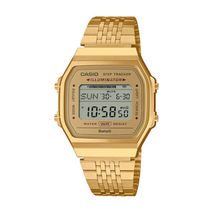 Casio Digital Vintage Gold Step Counter Watch - ABL100WEG-9A