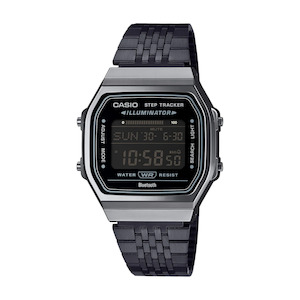 Casio Digital Vintage Black Step Counter Watch - ABL100WEGG-1B