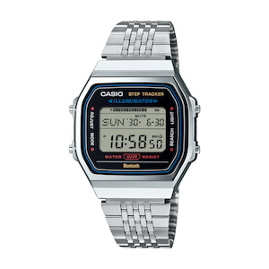 Casio Digital Vintage Steel Step Counter Watch - ABL100WE-1A