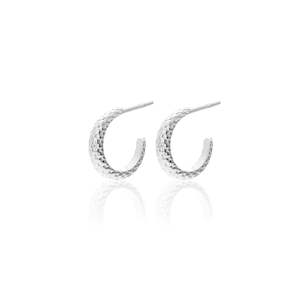 Small Infinity Hoops (Silver)