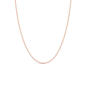 47cm 9k Rose Gold 31R5E1 Round Cable Chain