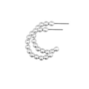 Tabitha Small Hoop Earrings - Silver