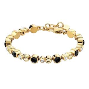 Teresia Gold & Black Tennis Bracelet