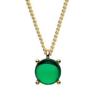 Sanna Gold Necklace - Green