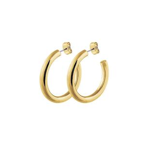 Cirkula Shiny Gold Earrings