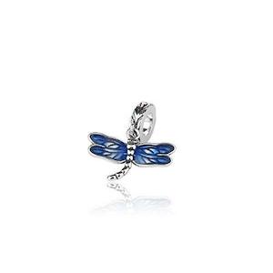 Blue Dragonfly Pendant Dangle Charm (New Beginnings)