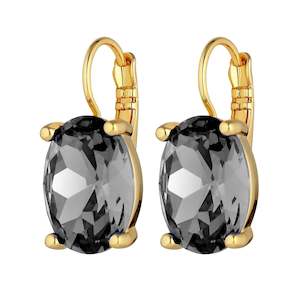 Chantal Gold Earrings - Grey