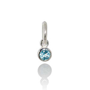 December Pendant Charm (Blue Topaz)