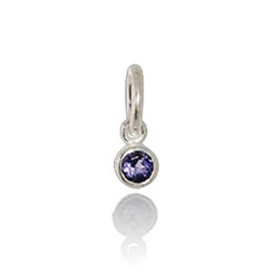 September Pendant Charm (Iolite)