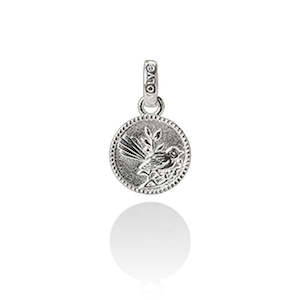 Fantail Coin Pendant Charm (Friendly)