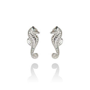 Mini Seahorse Stud Earrings (Good Luck)