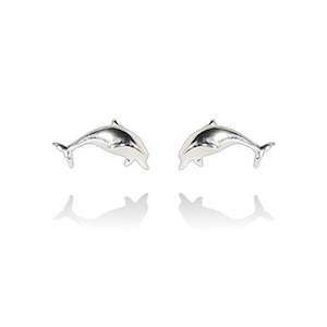 Mini Dolphin Stud Earrings (Friendly)