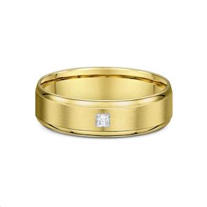 9k Yellow Gold & Diamond Wedding Band Ring