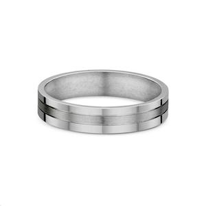 Mens Titanium 3 Band Wedding Band Ring