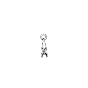 Sterling Silver Mini Rocket Charm