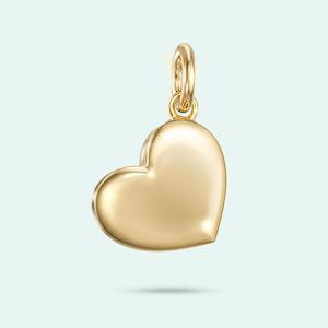 9k Yellow Gold Heart Charm