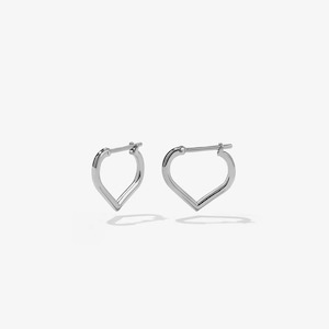 Sterling Silver Love Hoops Small