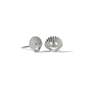 Sterling Silver Nell Shell Stud Earrings