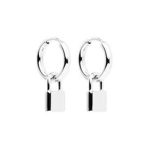 Najo: Love Lock Huggie Earrings