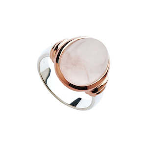 Alba Rose Quartz Ring