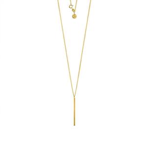 Cut to the Chase Necklace - Gold