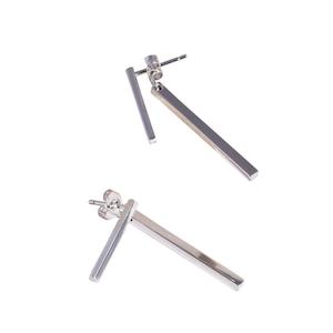 Jacket Earrings - Silver