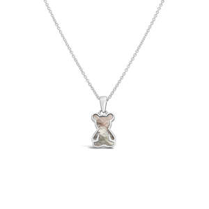 Sterling Silver Small Teddy Pendant