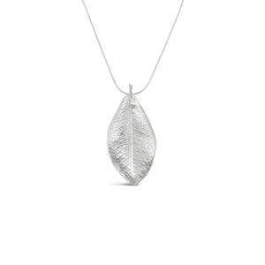 Sterling Silver Pohutukawa Leaf Pendant