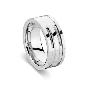 Mens Ore Carbon Fiber Detail Ring