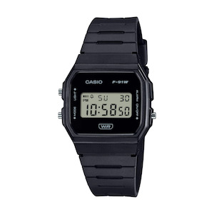 Casio Vintage Black Digital Watch - F91WB-1A