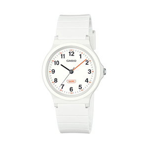 Casio: Casio Ladies Bio-Based White Resin Band Watch - LQ24B-7B