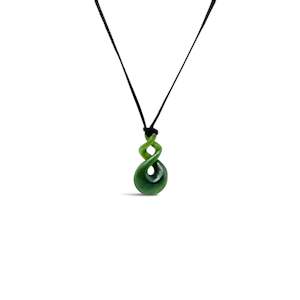 Small Greenstone Pikorua Necklace