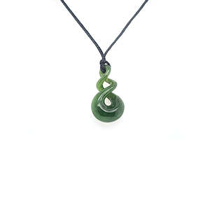 Pounamu - Kawakawa Pikorua Geenstone Pendant