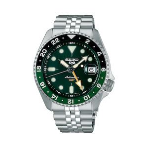 Seiko - SSK035K Seiko 5 Sports SKX GMT Bi-Colour Green Automatic Watch