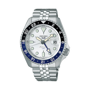 Seiko - SSK033K Seiko 5 Sports SKX GMT 'Sky Blue, Silver Cloud' Automatic Watch