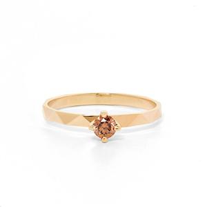 Believer Ring - Champagne Diamond - 9k Yellow Gold