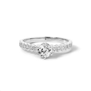 Devotion Ring - Diamond - 9k White Gold