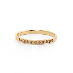 Blessing Band - Champagne Diamond - 9k Yellow Gold