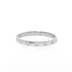 Beloved Band - Champagne Diamond - 9k White Gold