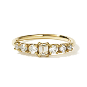 9k Yellow Gold Amelie Diamond Ring