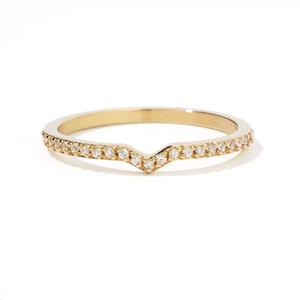 9k Yellow Gold Diamond Arrow Eternity Band