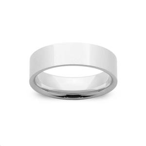 Sterling Silver Mens 7mm Soft Edge Band