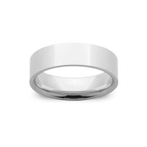 Mens Wedding Rings: Sterling Silver Mens 5mm Soft Edge Band