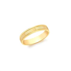 9k Yellow Gold Patterned Band Ring