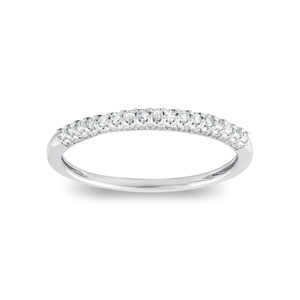 9k White Gold Diamond 0.20ct Band Anniversary Ring