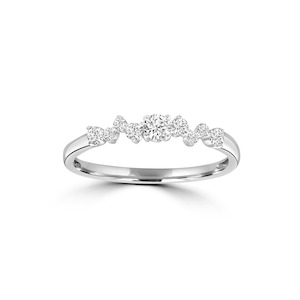 Womens Wedding Rings: 9k White Gold 0.25ct Diamond Dress Ring