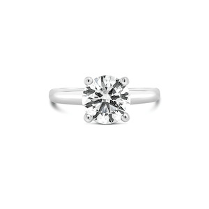 18k White Gold 2.00ct Lab Grown Diamond Solitaire Engagement Ring